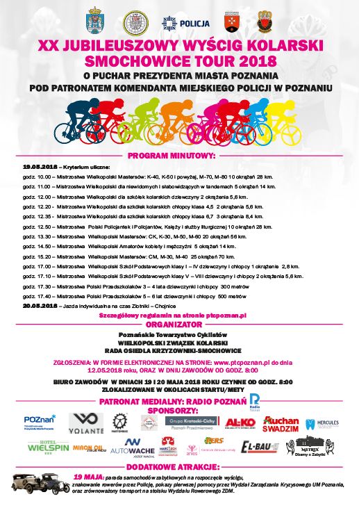 plakat wyscig rowerowy 2018